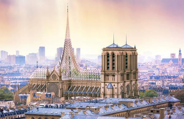 پیشنهاد Vincent Callebaut برای بازسازی کلیسای نوتردام